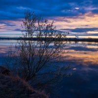 Весенним вечером на Волге. :: Виктор Евстратов