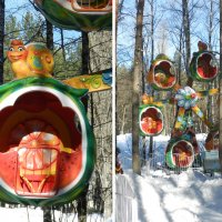 Детские аттракционы зимой :: Лера 