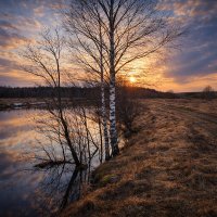 Закат на реке Молокча :: Денис Бочкарёв