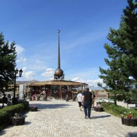 Обелиск "Центр Азии". Реставрация. :: Galaelina *** Обелиск "Центр Азии". Реставрация. :: Galaelina ***