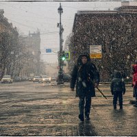 My magic Petersburg_02389 «Последний самурай» на углу большой Морской ул. и Вознесенского пр. :: Станислав Лебединский