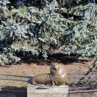 Памятник тюленю в зоопарке. :: Ольга 