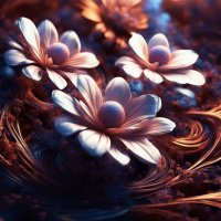 фрактальные цветы ии. :: Mila 