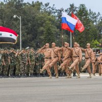 Парад на авиабазе "Хмеймим" 2016 год. :: Евгений Кель