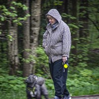 Девушка с собакой :: Владимир Кроливец