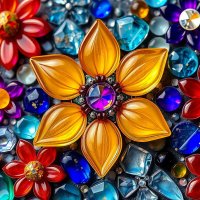 Мозаика из стекла. Стеклянные цветы и узоры...(13) :: Игорь Питерский