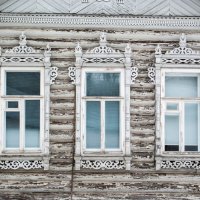 Наличники на окнах :: Александр Буторин Наличники на окнах :: Александр Буторин