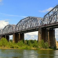 Комсомольский мост на Оби :: Татьяна Лютаева