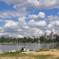 Пляж парка "Алые паруса" :: Татьяна Машошина Пляж парка "Алые паруса" :: Татьяна Машошина