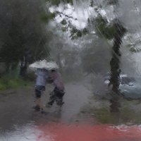 Воскресные прогулки. Ливень :: Виктор Савельев