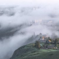 Туманный Красноярск :: Марина Фомина.
