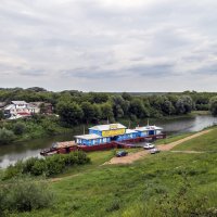 Вид на пристань со стен Рязанского кремля :: Сергей Цветков