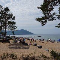 Пляж в Горячинске