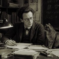 Эрвин Шредингер с котом