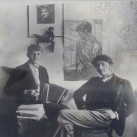 С. А. Есенин и С. М. Городецкий. 1915, март-апрель. Петроград.