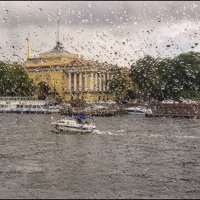 "Мокрая съёмка". Адмиралтейская набережная. :: Лилия * "Мокрая съёмка". Адмиралтейская набережная. :: Лилия *