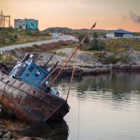 Кладбище кораблей в Териберке