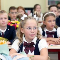 1 сентября классный час в 3-м А гимназии в Долгопрудном :: Михаил Бибичков