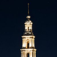 Калязенская колокольня ночью