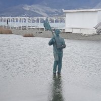 на косе