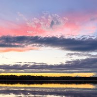 буйство закатных красок ( мобильное фото)