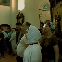 В Благовещенской церкви.