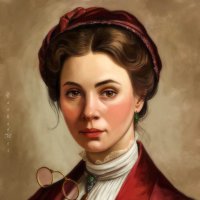 Девушка с лорнетом