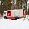 снег  пожарная машина деревья :: Владимир 