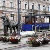 Памятник петербургской конке на Васильевском острове :: Евгений Шафер
