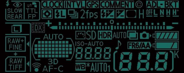 Это экран Nikon D600?