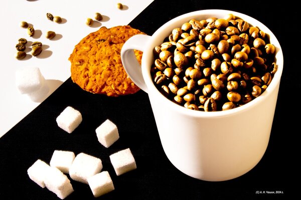 Натюрморт: фотографируем кофе