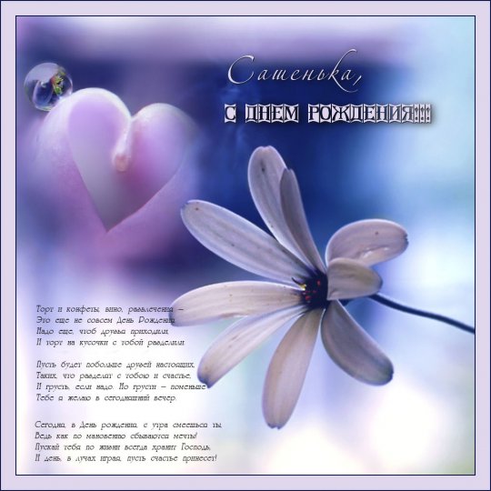 Саша, с Днём Рождения Саша, с Днём Рождения