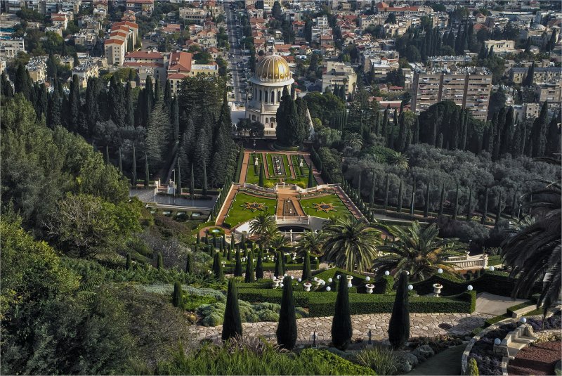 Краски Израиля Всемирный Центр Бахаи  Хайфа 2025г