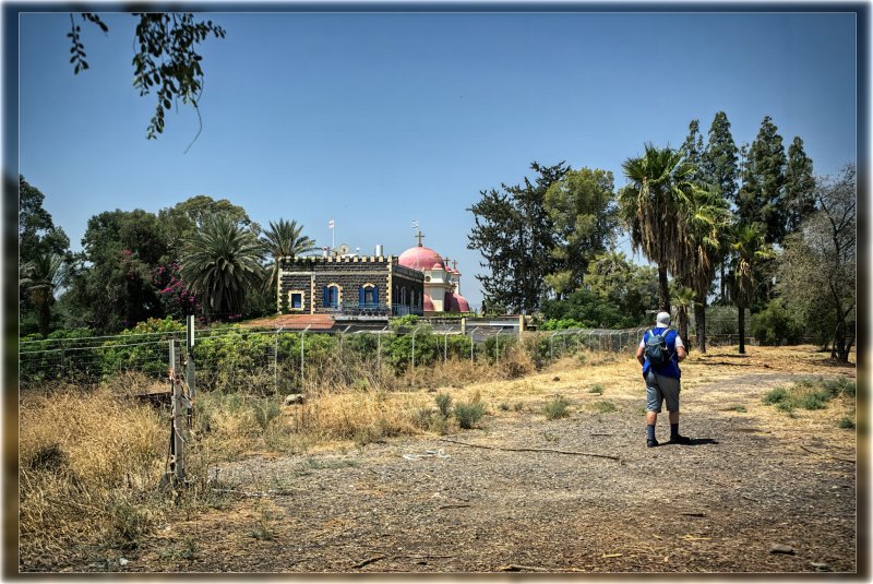 Монастырь двенадцати апостолов на берегу озера Кинерет, север Израиля .20,07,2023г Монастырь двенадцати апостолов на берегу озера Кинерет, север Израиля .20,07,2023г