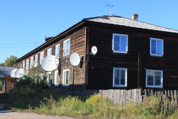 застройка Киренска вот такими деревянными домами