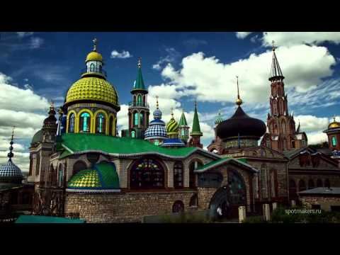 Казань Россия Таймлапс - Kazan Russia In Motion Time lapse видео