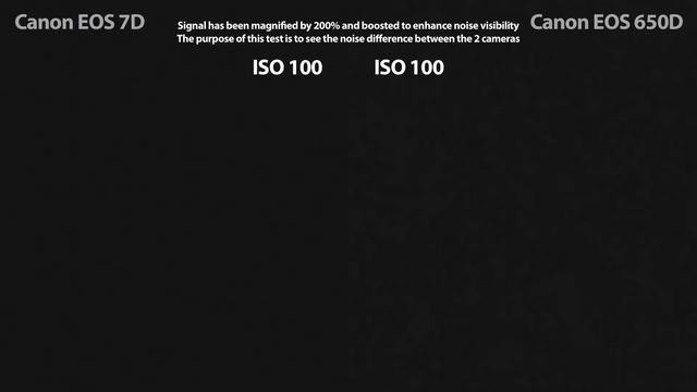Canon EOS 650D vs Canon EOS 7D: сравнение уровня шума
